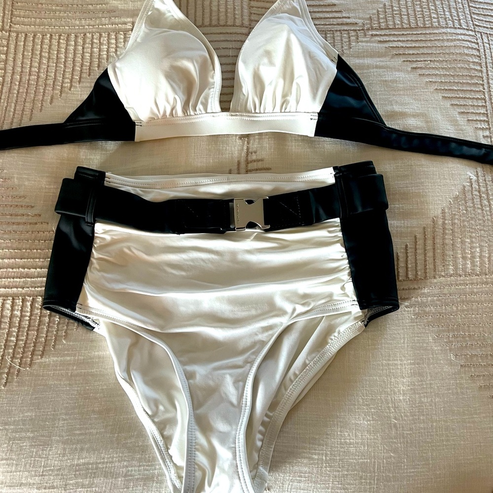 Michael kors high waist bikini bathing suit